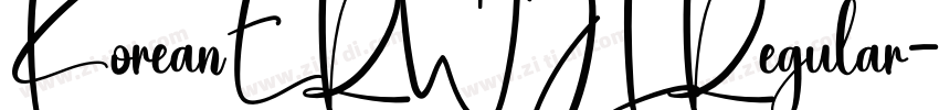 KoreanERWJL Regular字体转换